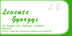 levente gyorgyi business card